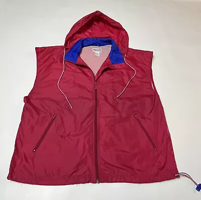 Reebok Mens Vest Medium Athletic Full Zip Hooded Active 90s • $9.40