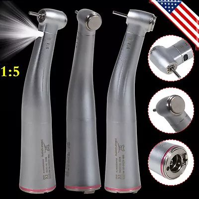 Dental 1:5 Increasing Handpiece Contra Angle LED For KAVO NSK Electric Motor USA • $99.99