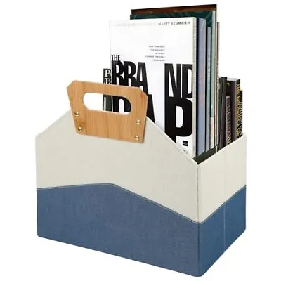 Magazine Basket HolderMagazine Rack FloorNewspaper Book Storage Bin Foldable ... • $35.18