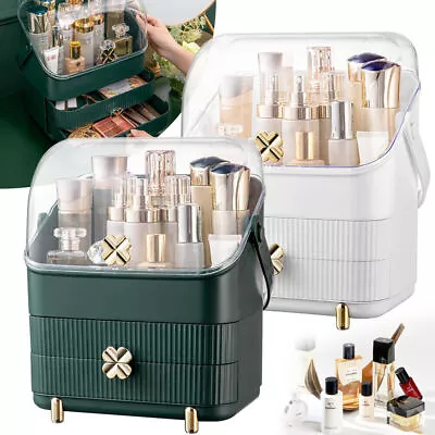 XLarge Make Up Organiser Cosmetic Vanity Case Box Drawers Skincare Storage UK • £17.99