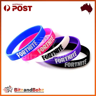 $4.99 • Buy Fortnite PS4 PC Silicon Wristbands Sports Kids Video Game Bracelets Esports Batt