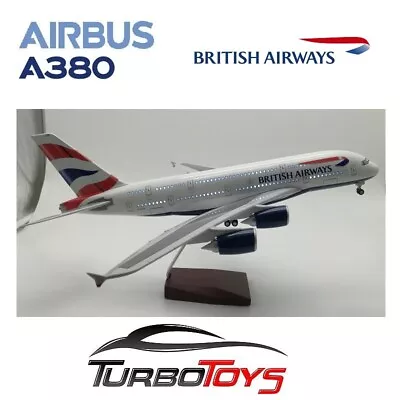 New - Airbus A380 British Airways 1/160 Large 46cm Resin Led Model With Stand  • $149.95