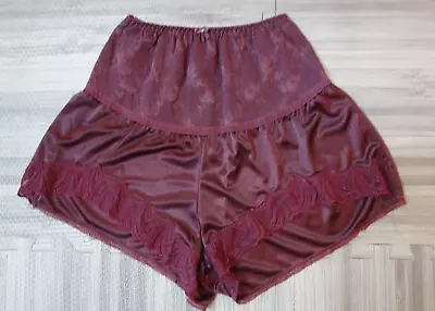 Vintage Tap Pants Underwear Burgundy Size Small • $15