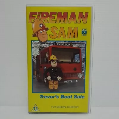 Fireman Sam Trevor's Boot Sale. VHS Small Box PAL Tested. • $22.50