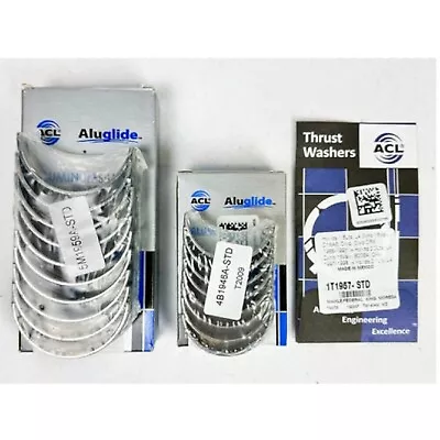 ACL STD Rod Main Bearings W/ Thrustwasher Fits Honda Acura B16A B17A1 B18 B20B/Z • $47.39