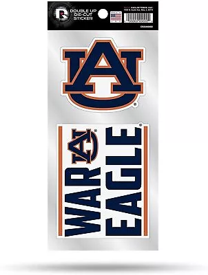 Auburn Tigers Double UP 2-Pack Decal Slogan Sticker Auto Home Emblem University • $9.79