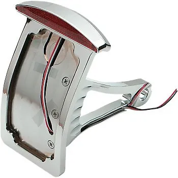 Axle Side Mount Half-Moon LED Taillight And Curved Vertical License Plate Mount • $225.95