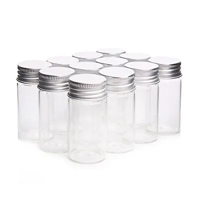 5pcs Mini Small Candy Bottle Glass Bottle Seal Bottle Vials Jars 25ml 30x60mm • $13.56