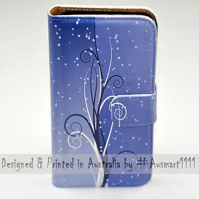 For OPPO Series - Blue Swirl Theme Print Wallet Mobile Phone Case Cover  • $13.98