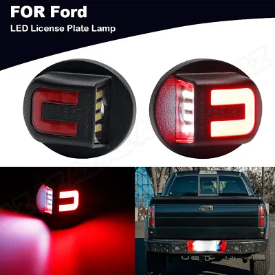 White+Red SMD LED License Plate Tag Light Lamp For Ford F150 F250 F350 1980-2014 • $14.93