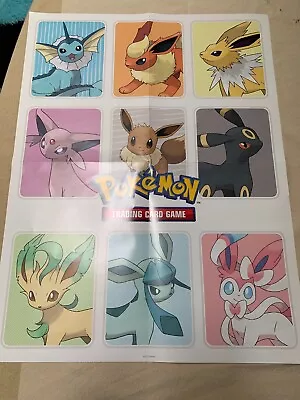 18 X 24 Folded Pokemon Evolving Skies Promotional Poster Eevee Eeveelutions • $7.95