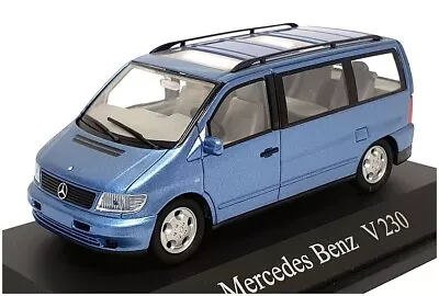 Minichamps 1/43 Scale B 6 600 5728 - Mercedes Benz V230 - Met Blue • $37.29