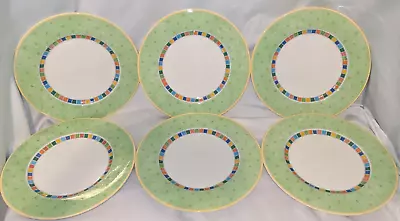 Set Of 6 Villeroy & Boch Twist Alea Verde Caro Dinner Plates • $107.96