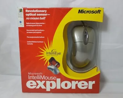 Boxed Microsoft IntelliMouse Explorer - Laser - Wired - USB (B75-00001) • $199.99