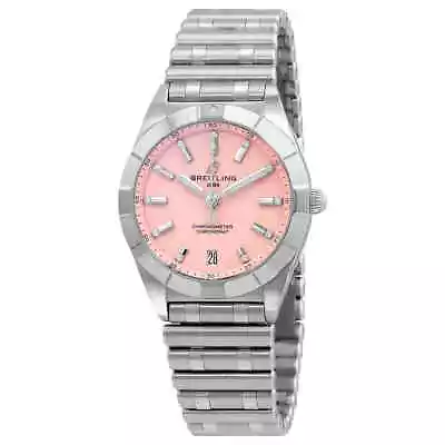 Breitling Chronomat Quartz Chronometer Diamond Pink Dial Ladies Watch • $3850