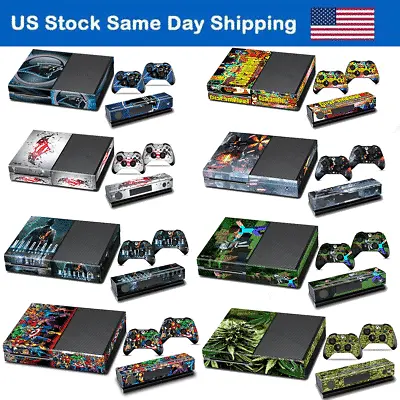 Skin Cover Decal For Microsoft Xbox One Set Original With 2 Controller Sticker • $9.86