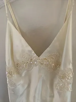 Pink Label VICTORIA'S SECRET Night Gown Size Med Beaded Bridal • $39