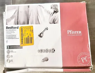 PFISTER Bedford 3-Handle 3-Spray Tub & Shower Faucet In Polished Chrome • $72.50