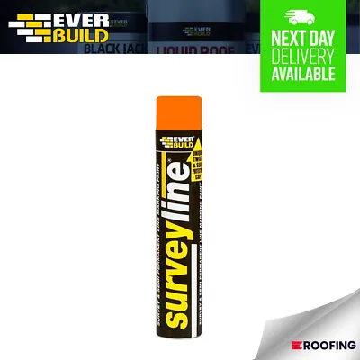 Everbuild - Surveyline Orange - Semi Permanent Line Marking Paint • £8.99