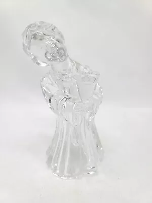 MIKASA Choir Angel Taper Candle Holder Lead Crystal 6.25 Inch Germany SPARKLES! • $17.99
