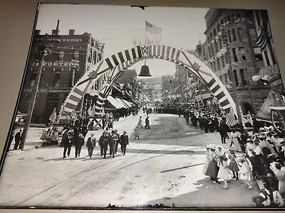 1908 Matted Photo Independence Day Parade Streets Helena Montana Print • $15.95
