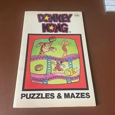 Rare / Vintage Donkey Kong Puzzles And Mazes 1982 - VG Condition • $20