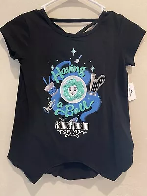 $18 • Buy NWT Disney Haunted Mansion Having A Ball Shirt Girl Youth SZ L