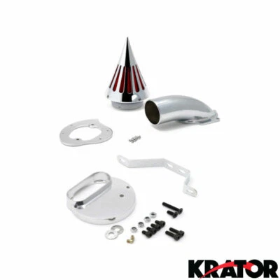 $93.99 • Buy Motorcycle Chrome Spike Air Cleaner Intake Filter Cruiser For Yamaha V-Star 1100