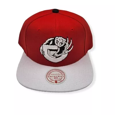 Mitchell & Ness Memphis Grizzlies Cardinal Red 2 Tone HWC Adjustable Snapback • $34.99