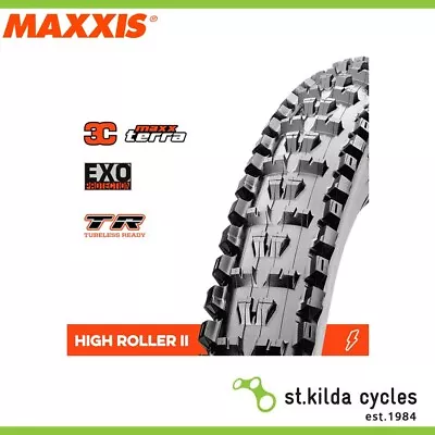 Maxxis High Roller II Tyre - 27.5 X 2.60 - 3C Terra Exo TR Folding 120TPI - Pair • $220.68