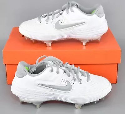 Nike Women's Size 6.5 White Zoom Hyperdiamond 3 Elite Metal Softball Cleats X80 • $49.99