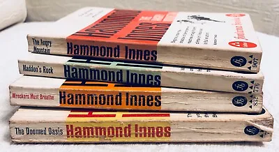Four Hammond Innes Paperbacks- Fontana- Wreckersoasisrockangry • £14.99