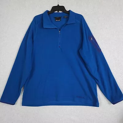 Marmot Jacket Men's Size XL Blue Fleece 1/4 Zip Polartec Long Sleeve Extra Large • $17.99