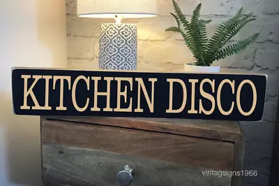 Kitchen Disco Sign Lockdown Vintage Wooden Signs Sophie Ellis Bextor • £19.99