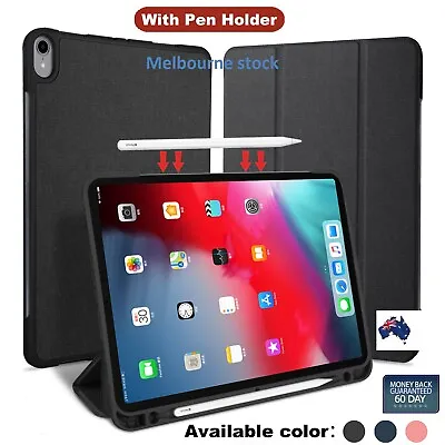 $18.99 • Buy For IPad Pro 9.7 10.5 11 12.9 2018 Air3 Leather Smart Case Cover Pencil Charging