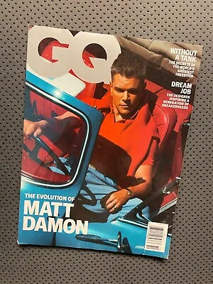 GQ Magazine 2021  MATT DAMON  & More! • $9.99