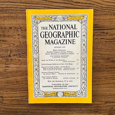 National Geographic - August 1959 - Magazine • $11.05