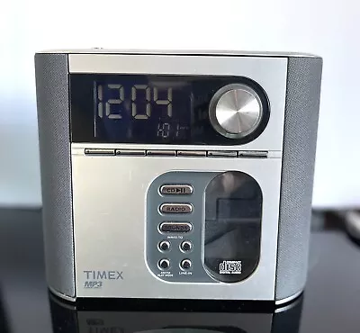 Timex T617S Nature Sounds Dual Alarm Clock Radio Snooze CD & MP3 Line In • $39.99