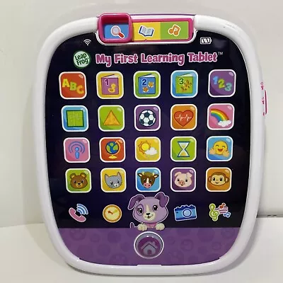 LeapFrog My First Learning Tablet Purple Interactive Learning Toy Violet Works • $11.99