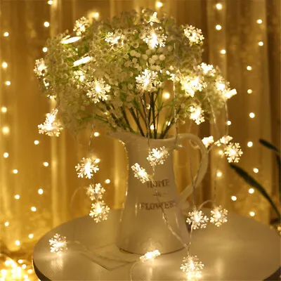Flexible 30 LED String Fairy Lights Twinkle Tiny Snow Christmas Halloween Decor • £2.67