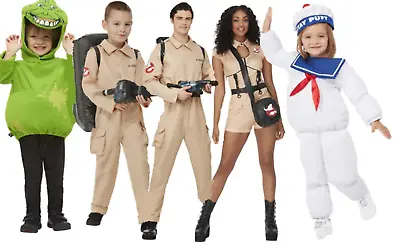 Ghostbuster Costume Adults Kids Fancy Dress Official Ghostbuster Puft Outfit • $61.26