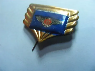 BENTLEY Car: Very Old Lapel Badgeprobably.1950s Tinlitho/tinplate. • $20