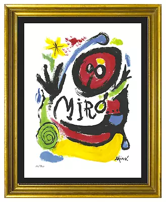 Joan Miro “Tres Livres” Signed & Hand-Numbered Ltd Ed Litho Print (unframed) • $99.99