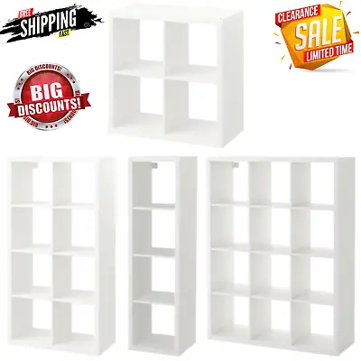 IKEA Kallax Shelving Display Bookcase Shelving Room & Office Furniture Shelving • £120.99
