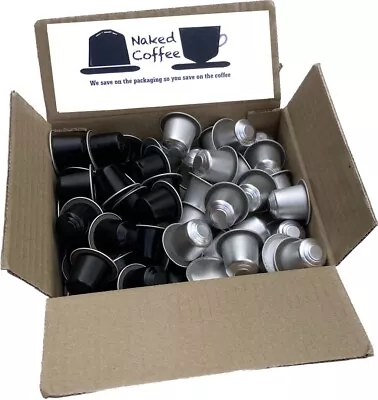 90 NAKED Nespresso Compatible Coffee Pods - Silver. Black (2 X 45) • £13.99