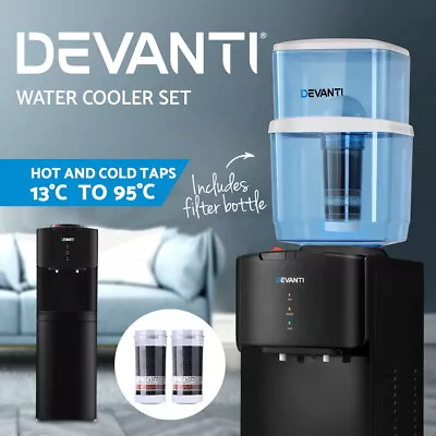 Devanti Water Cooler Dispenser Stand 22L Chiller Purifier Filter Hot Cold Office • $159.95