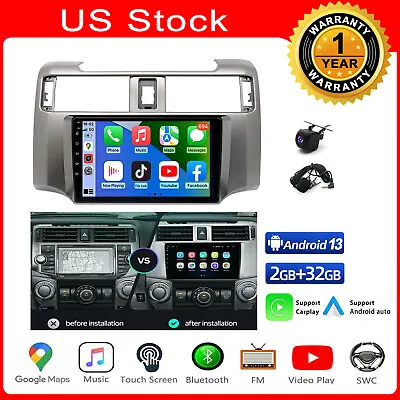 For Toyota 4runner 2009-2019 Android 13 Apple Carplay Car Stereo Radio Gps Navi • $137
