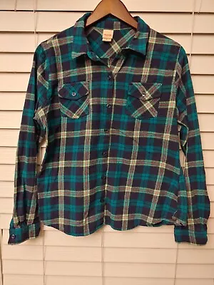 Mossimo Supply Co. Women's Flannel Shirt Plaid Size XL Button Down • $9.75