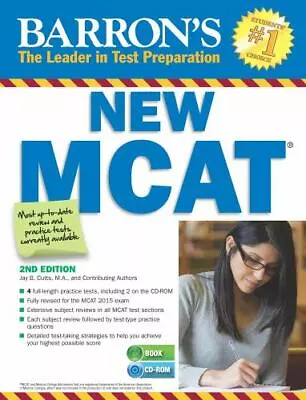 Barron's New MCAT With CD-ROM 2nd Edition Cutts M.A. Jay B. Paperback Used -  • $8.14