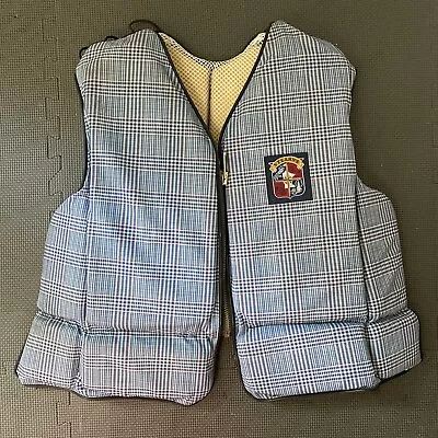 STEARNS Life Jacket Vest SSV-10 ADULT SMALL Type III PLAID VTG CHEST 36-38 • $34.99